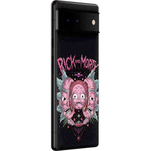 Adult Swim Rick and Morty Split Head Rick Google Pixel 6 Pro Skin